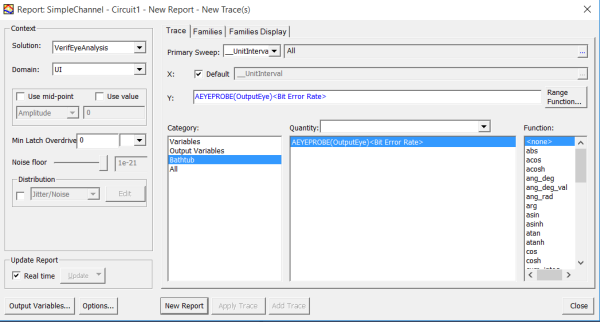 New Report Window